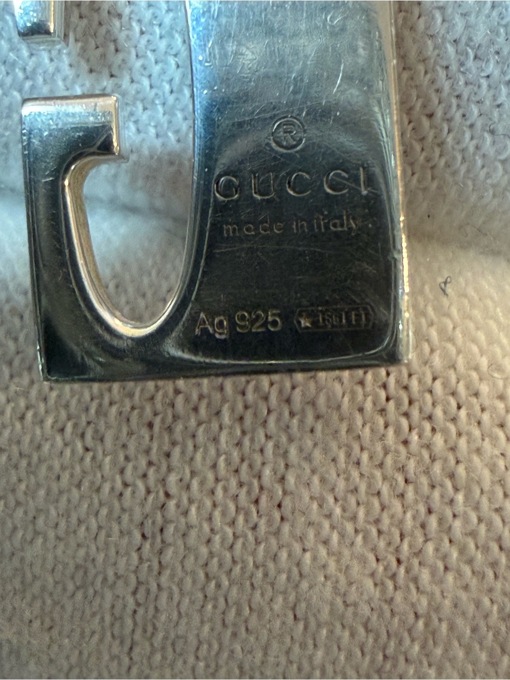 🔥EUC Gucci Sterling Silver Double G Stretch Charm Bracelet Italy🔥 - Picture 5 of 15